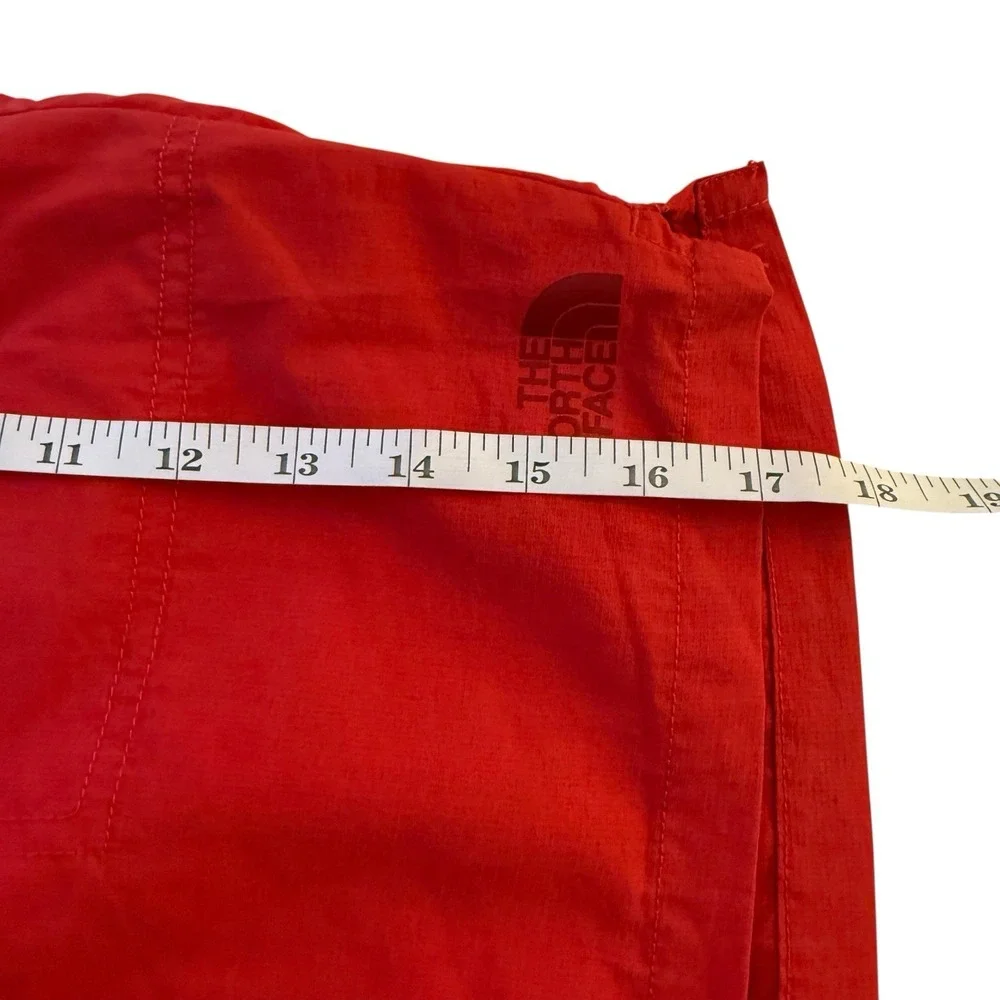 The North Face Red Solid Pull On Nylon‎ Shorts 7